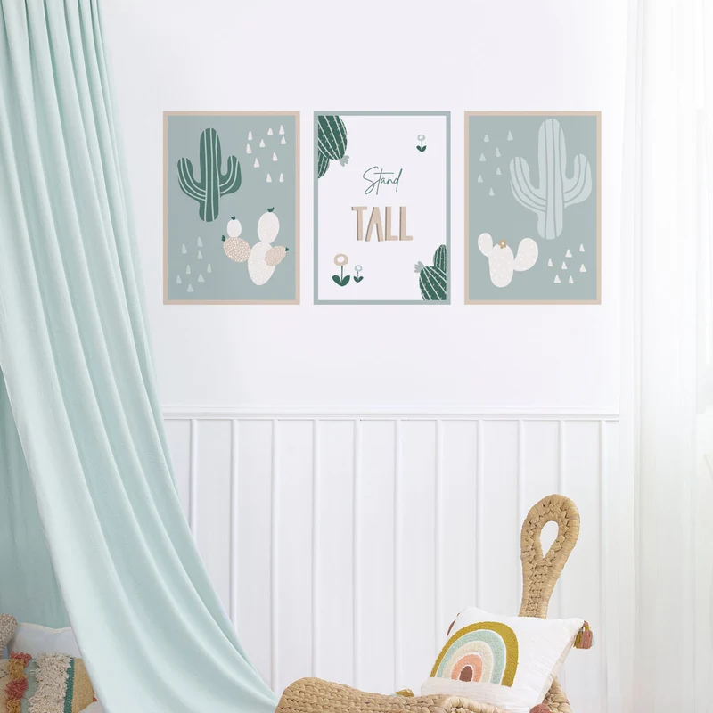 Self-Adhesive Cactus Art Print