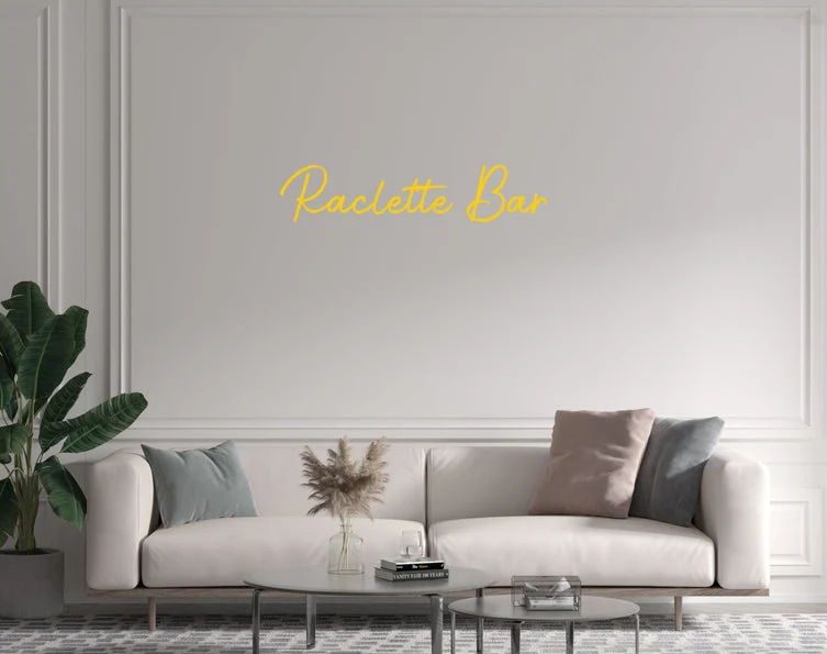 Custom text: Raclette Bar
