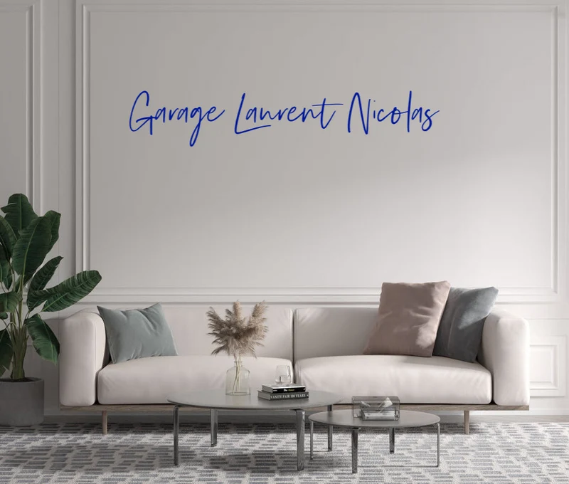 Custom text: Garage Laurent Nicolas