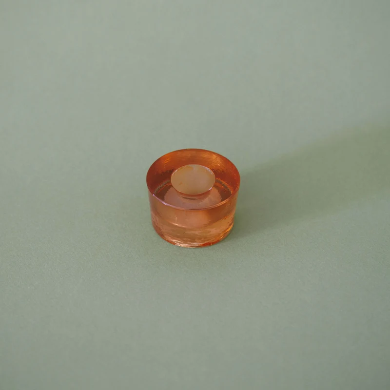Petit bougeoir Shanti pêche