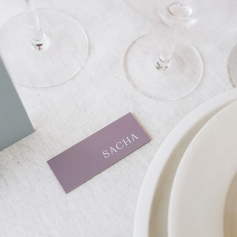Marque-place rectangle "Lola"