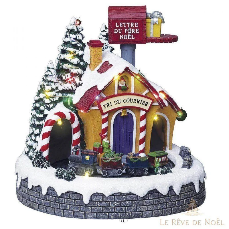 Village lumineux de Noël - Centre de tri et poste du Père Noël