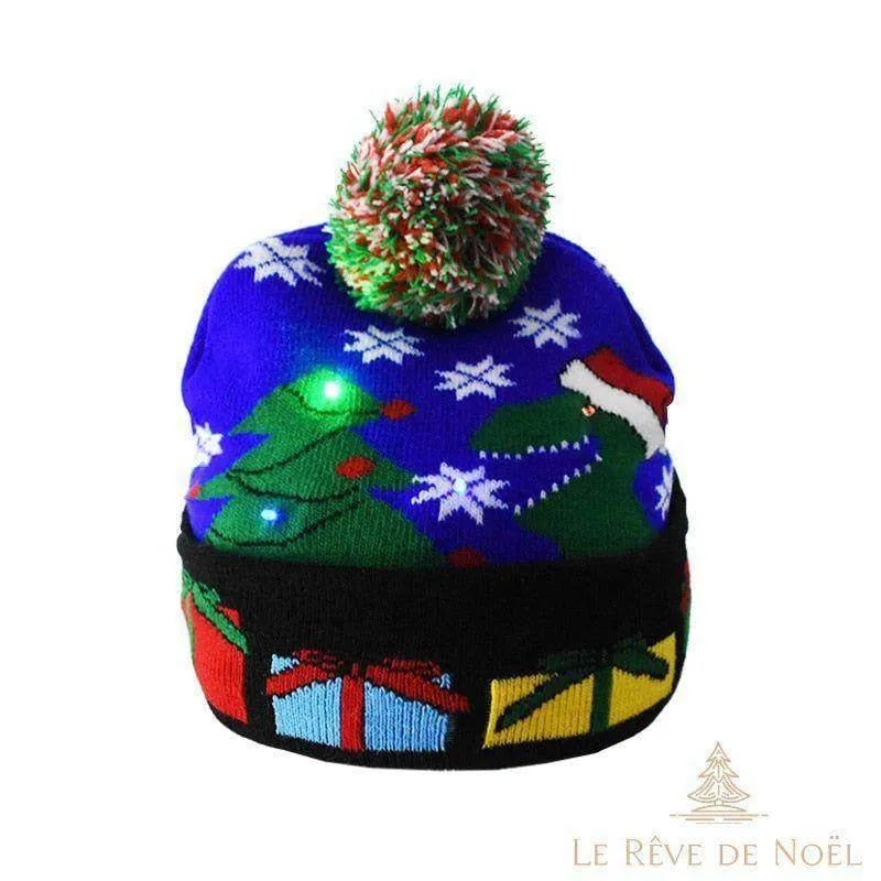 Bonnet de Noël bleu