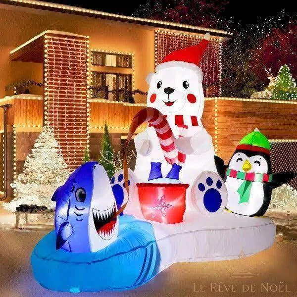 Structure de Noël gonflable - Banquise