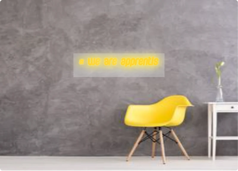 Custom order: # We Are apprentis