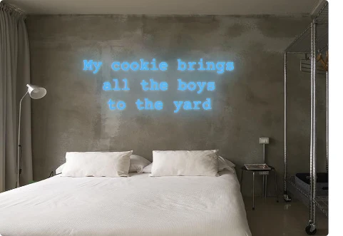 Custom order: My cookie brings all the boys to the yard