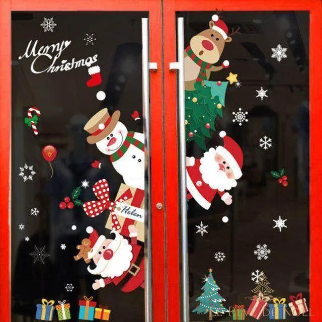 Stickers de Noël - Fenêtre d'hiver