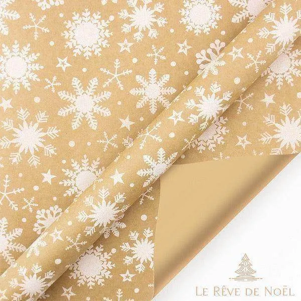 Papier cadeau de Noël - Flocon