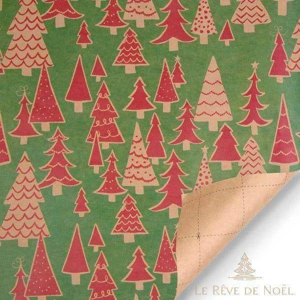 Papier cadeau de Noël - Sapin