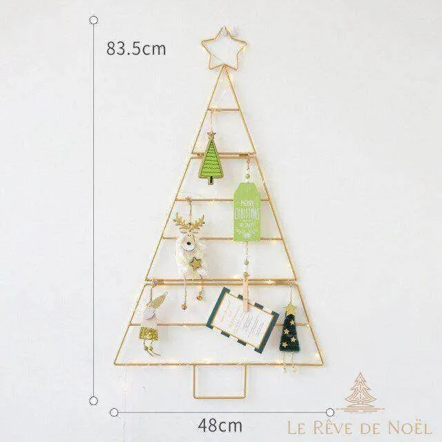 Sapin mural de Noël - Or
