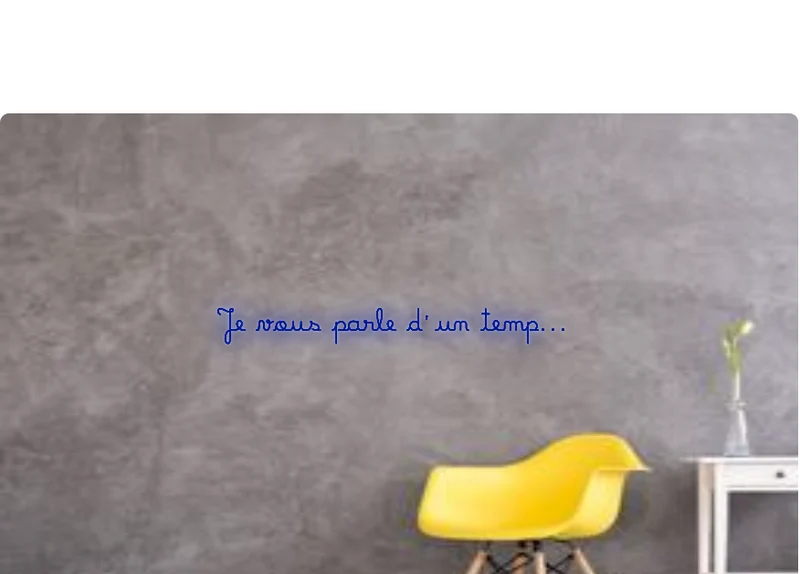 Custom order: Je vous parle d'un temp...