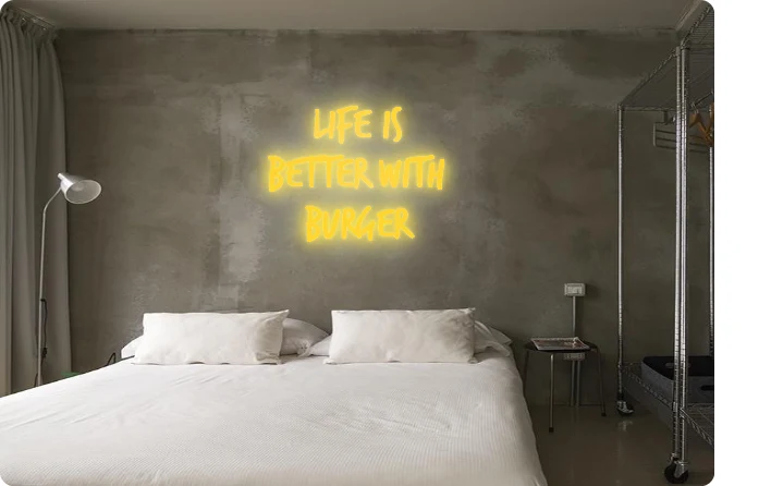 Custom order: life is better with burger