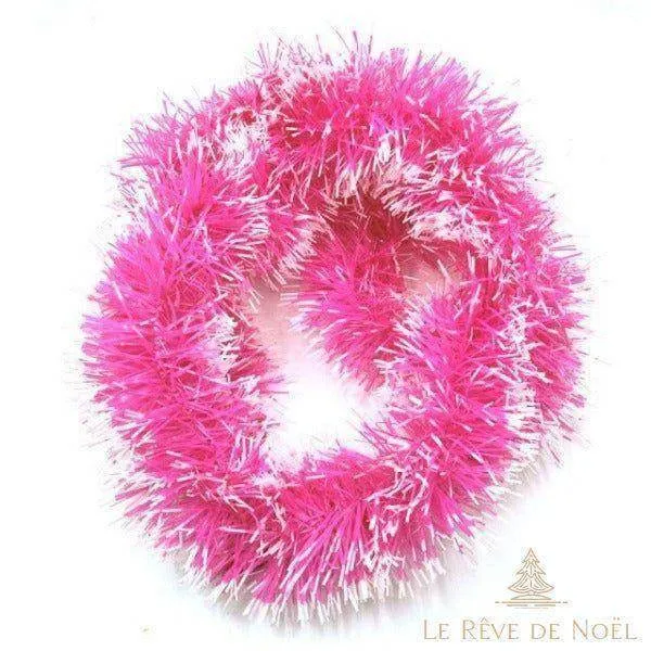 Guirlande de Noël - Rose & Neige