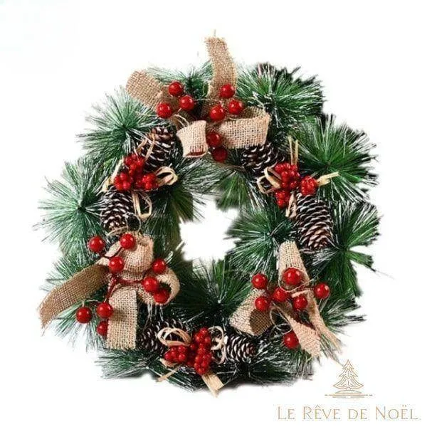 Couronne de Noël naturelle