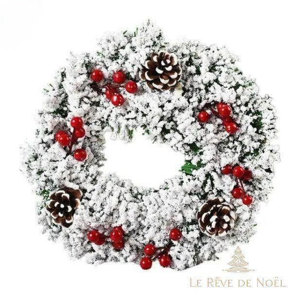 Couronne de Noël porte d'entrée