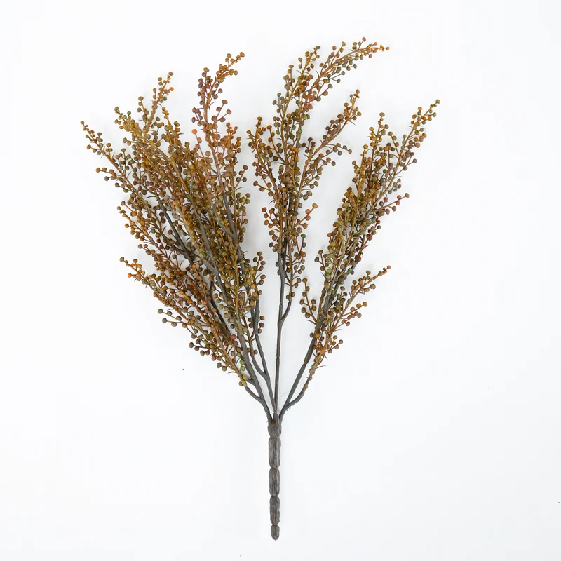 Branches de baies de poivres - Brun & orange