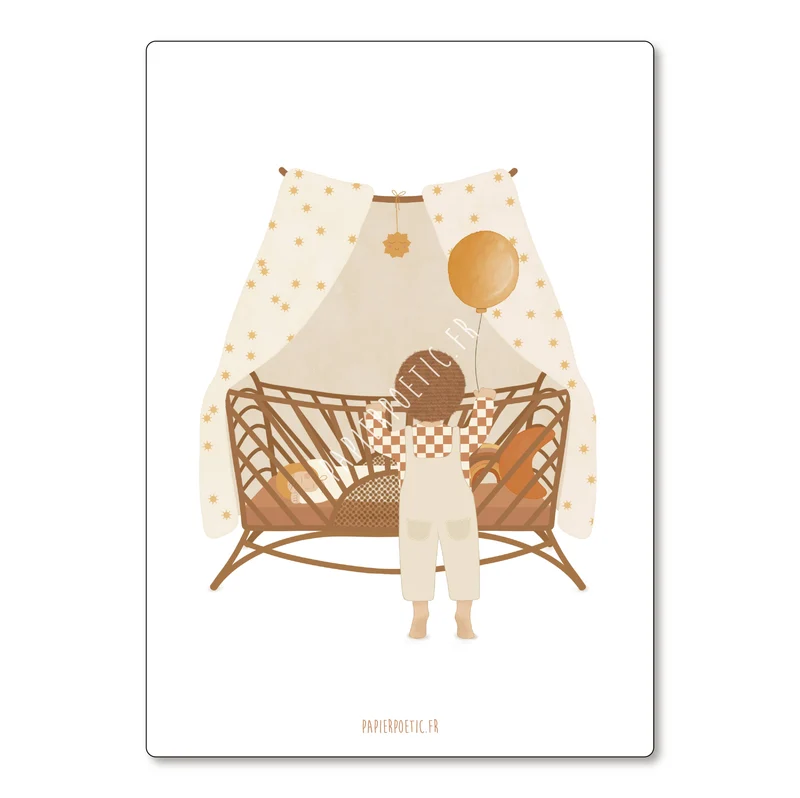 Carte/Card "Berceau fratrie"