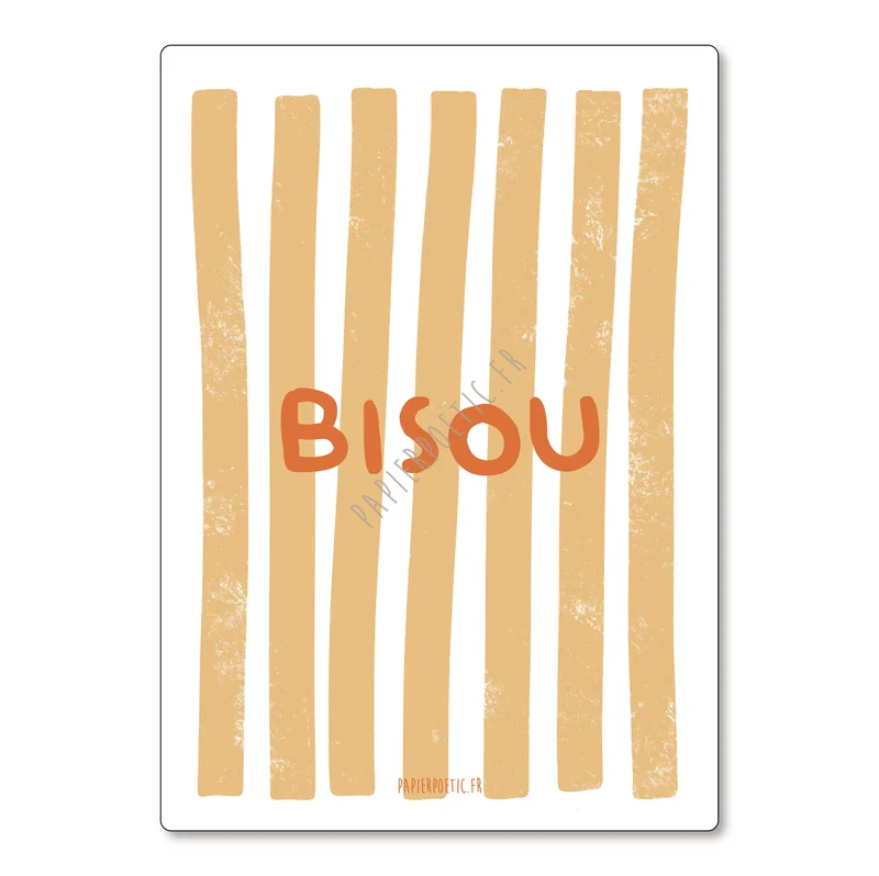 Carte Postale / Card "Bisou"