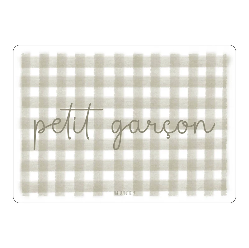 Carte Postale / Card "Petit garçon" vichy