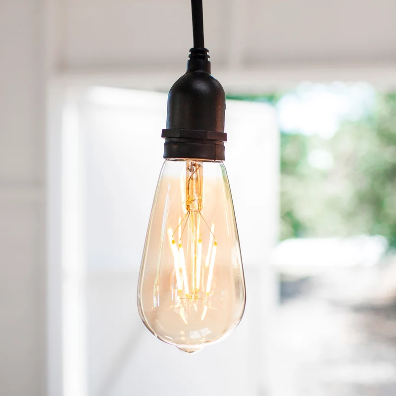 Ampoule Filament Ambre Cage d'Ecureuil E27