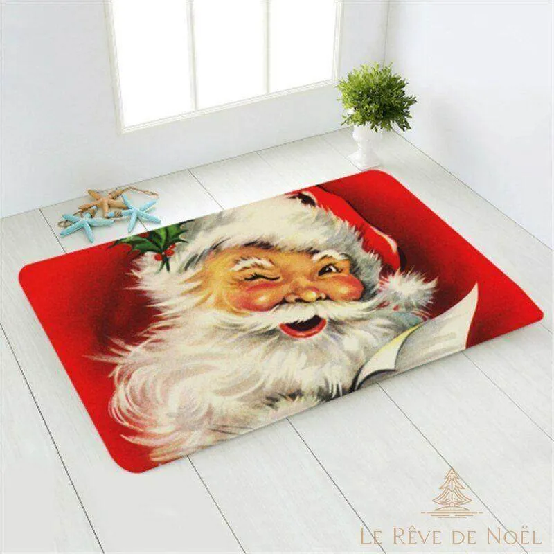 Tapis Noël rouge
