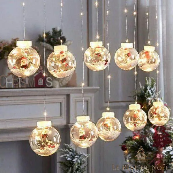 Guirlande de boules lumineuses avec sujet