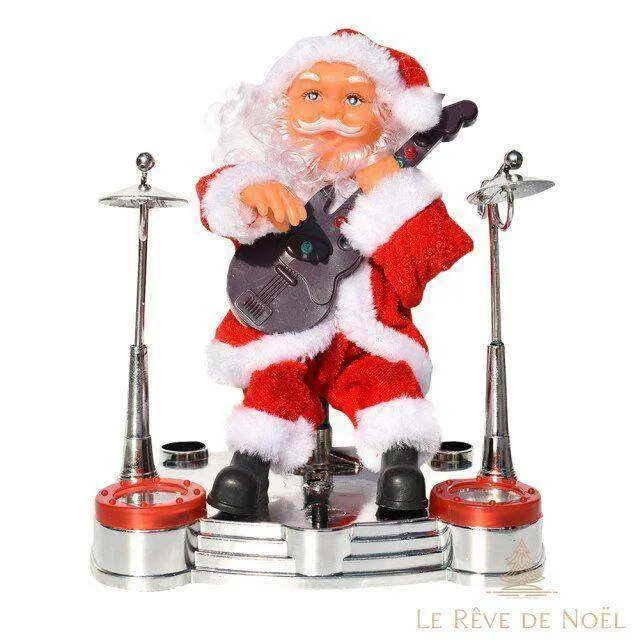 Automate Père Noël guitare