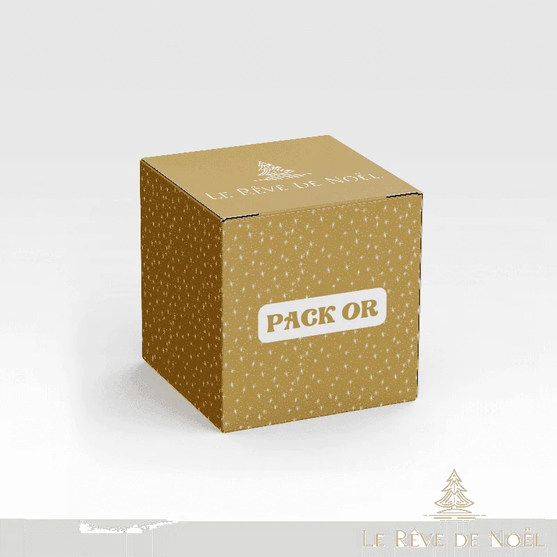 Pack décorations de sapin dorées