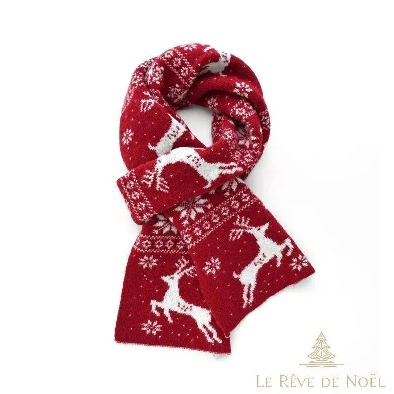Echarpe de Noël en laine