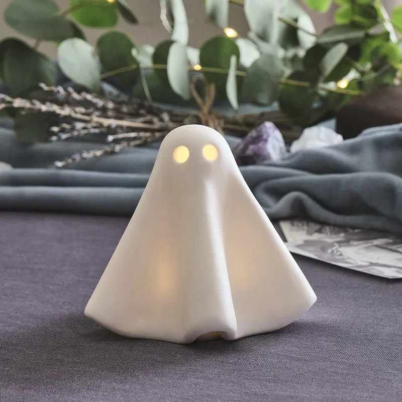 Fantôme Lumineux Gérald en Céramique à LED Blanc Chaud
