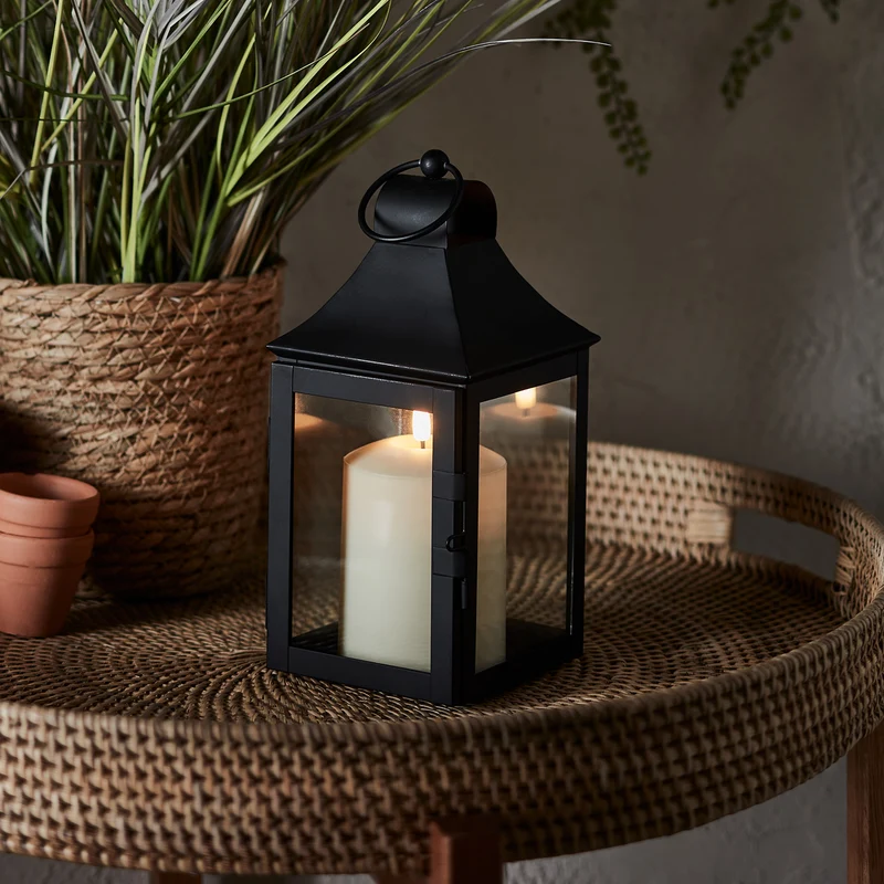 Lanterne de Jardin Albury de 25 cm avec Bougie TruGlow® et Télécommande