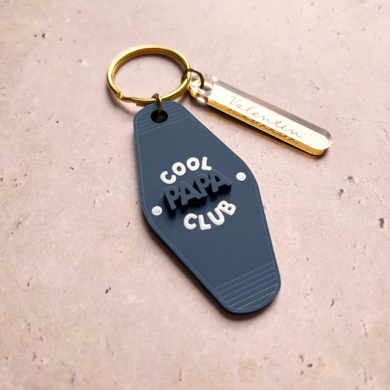 Porte-clés motel « cool papa club » - fête des Pères