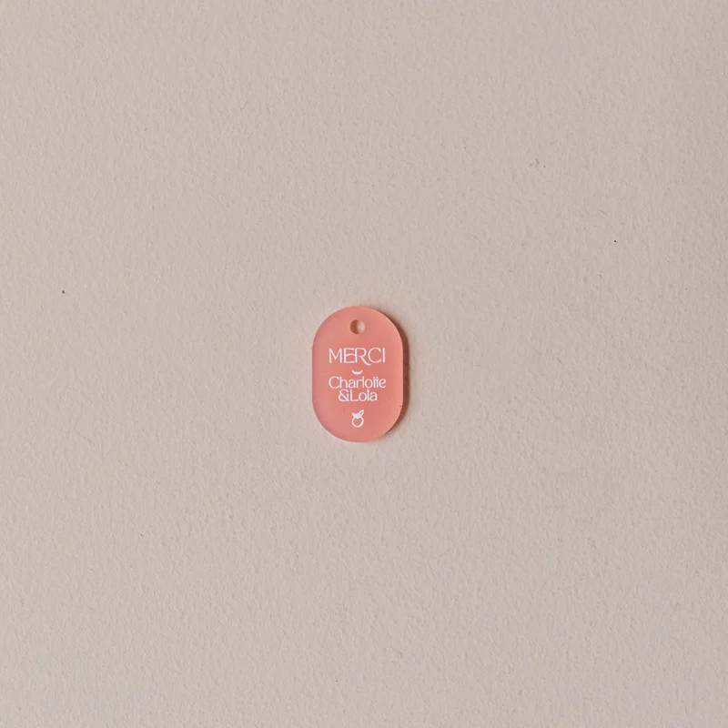 10 étiquettes cadeau "Dolce" rose