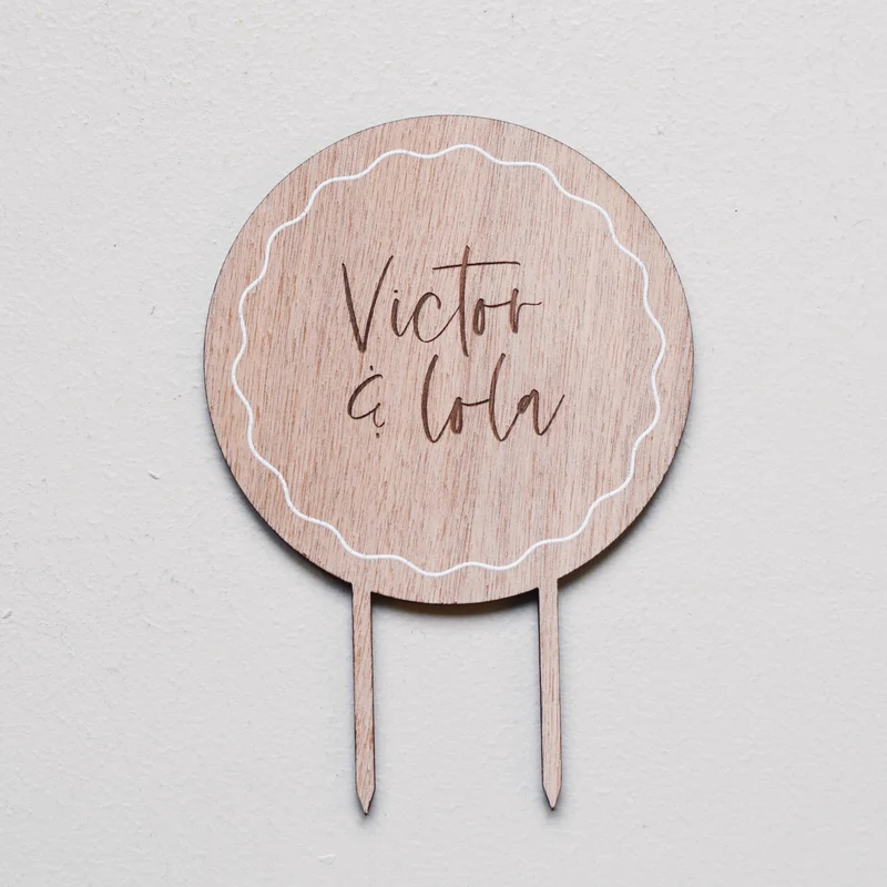 Cake topper "Curve" bois