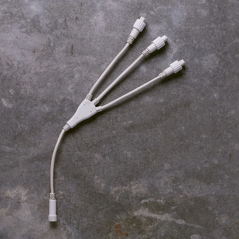 Connecteur Blanc Pro Connect à 3 Têtes (IP67)