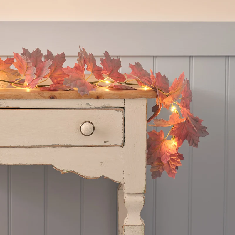 Guirlande d’Automne Lumineuse à Feuilles d’Érable 2,5 m