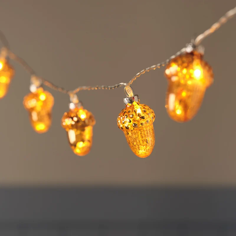 Guirlande Lumineuse à 10 Glands en Verre