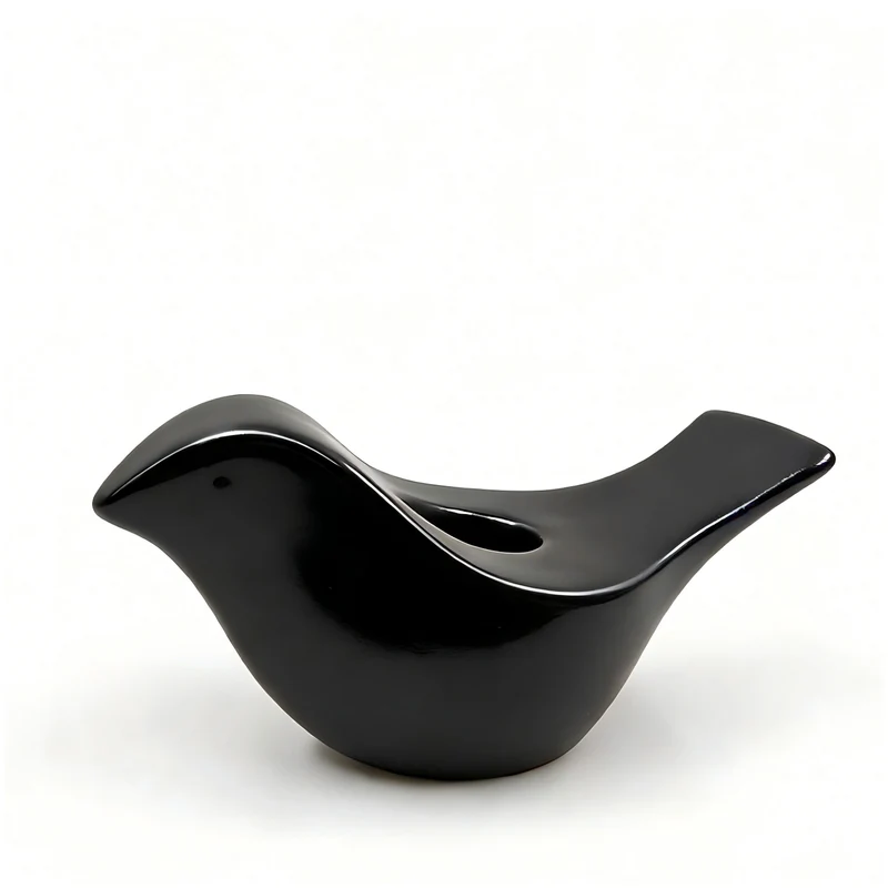 Porte-lampion noir - Oiselet