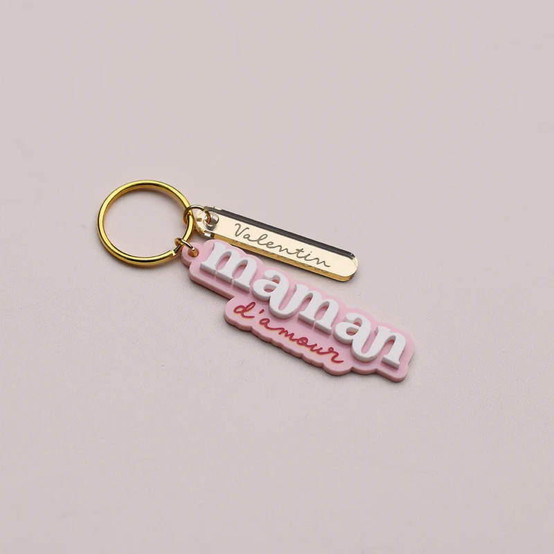 Porte-clés personnalisé maman relief - fête des Mères