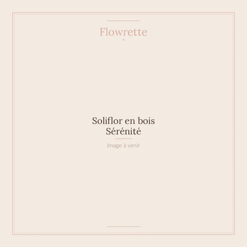 Soliflor en bois Sérénité