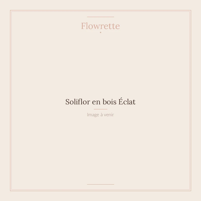 Soliflor en bois Éclat
