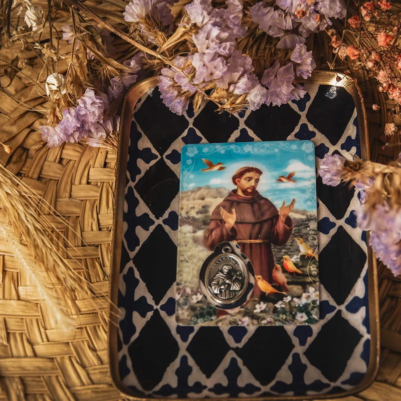Carte médaille - Saint-François d'Assise