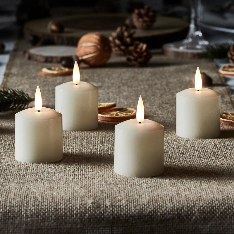 4 Bougies Votives TruGlow® avec Télécommande