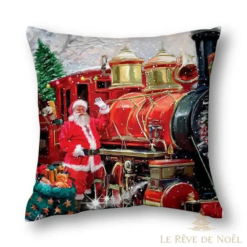 Housse coussin motif Noël