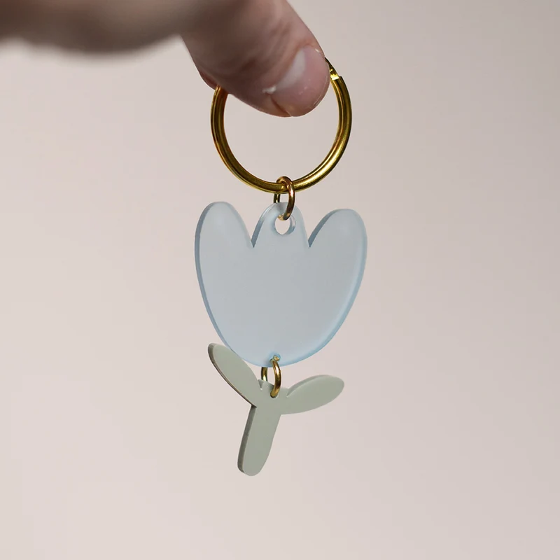 Porte-clés "Pâques" tulipe