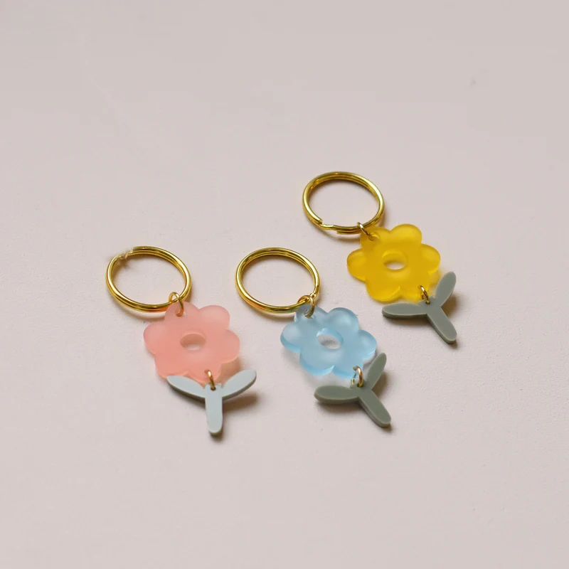 Porte-clés "Pâques" fleur