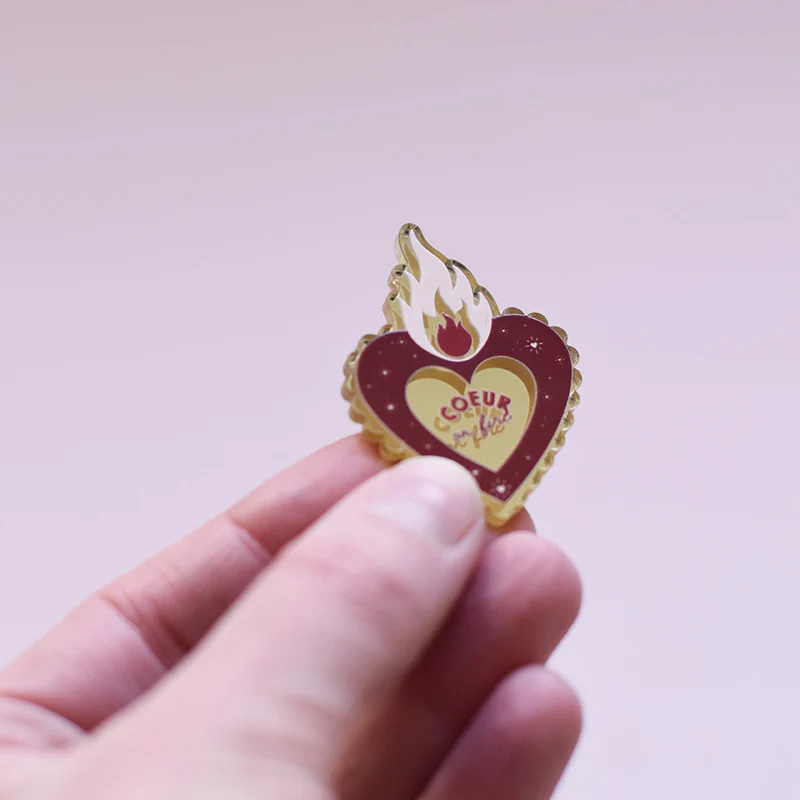 Magnet saint valentin “Coeur on fire"