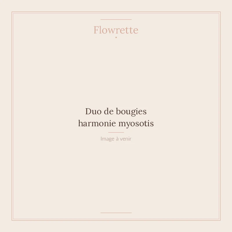 Duo de bougies harmonie myosotis