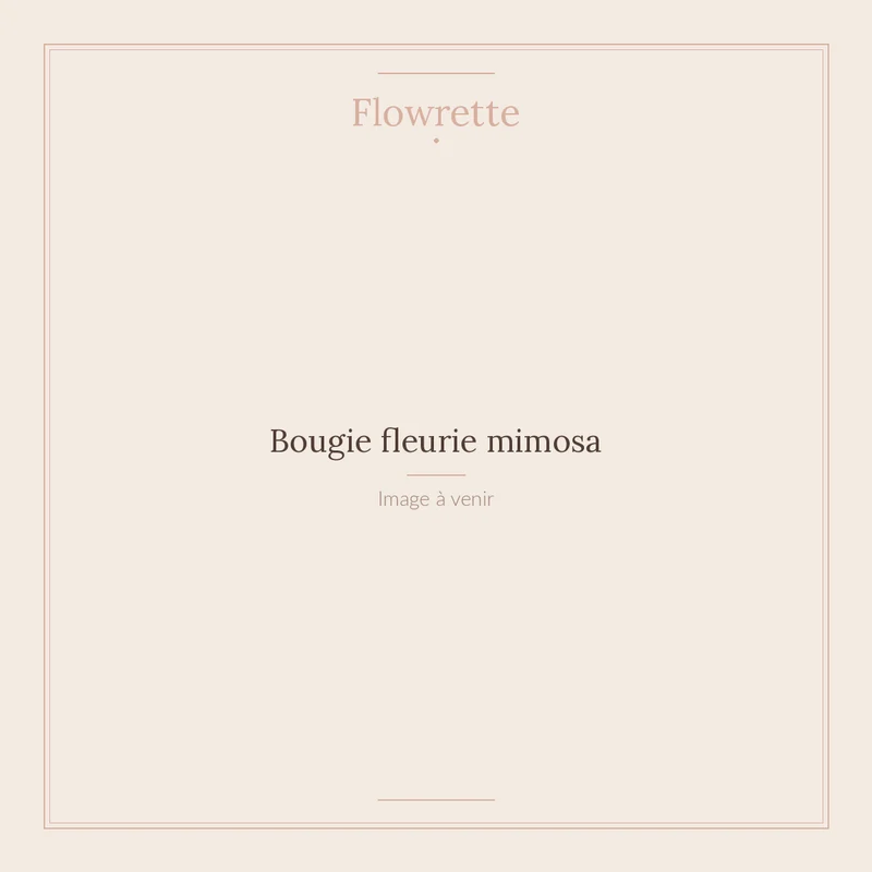 Bougie fleurie mimosa