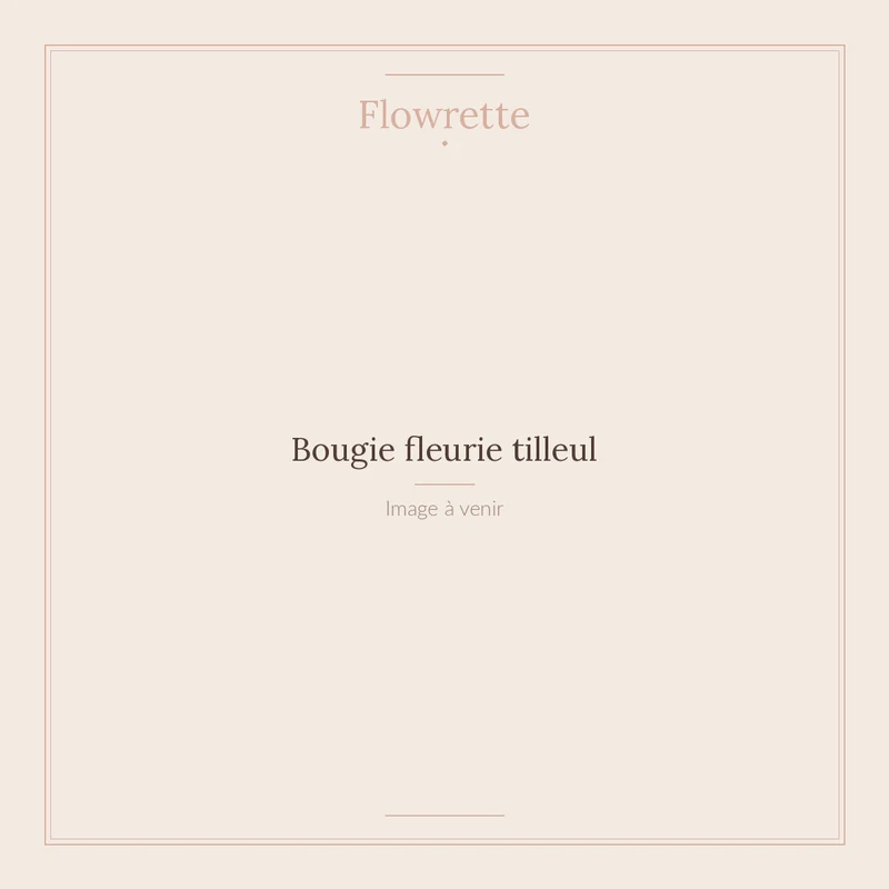 Bougie fleurie tilleul